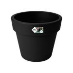 green basics top planter 23cm living black